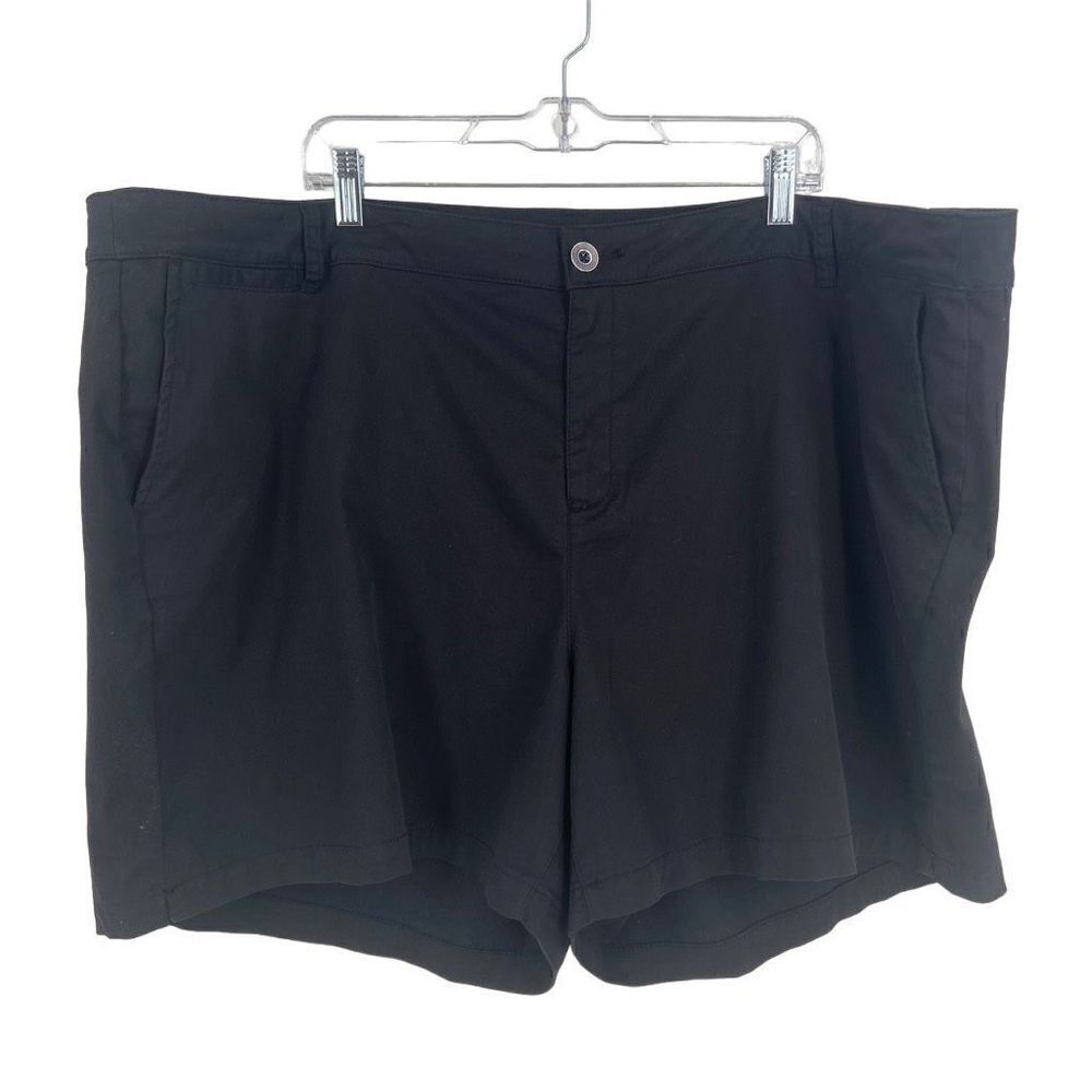 Lane‎ Bryant Black Chino Shorts Size 28 NWT